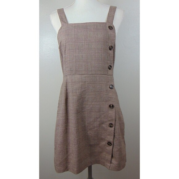 Mixed Threads Los Angeles Academia Plaid Dress Pinafore 90's Y2k Grunge Preppy - Picture 2 of 8